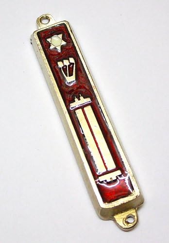 Holy Land Market Torah Scroll Mezuzah 275 Inch 24k Gold Plated Made in Israel