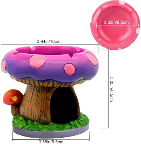 Fantastical Mushroom Ashtray with Storage - Stylish Decor for Smoke Sessions