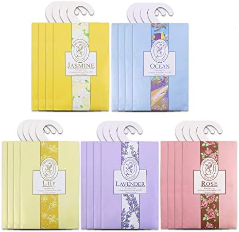 20 Pack Air Freshener Sachets with Hanger for Closets and Drawers