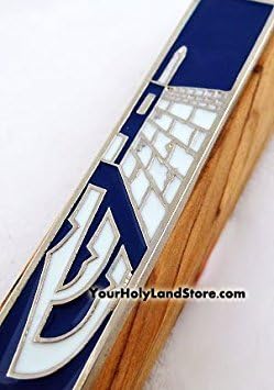 Olive Wood Mezuzah with Shema Scroll