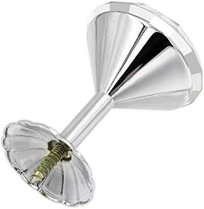 Sumnacon Classic Crystal Curtain Tiebacks 2 Pcs Silver 60mm