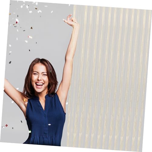 Amosfun 2pcs String Curtain for Doorway Black Tassel Room Divider Panels