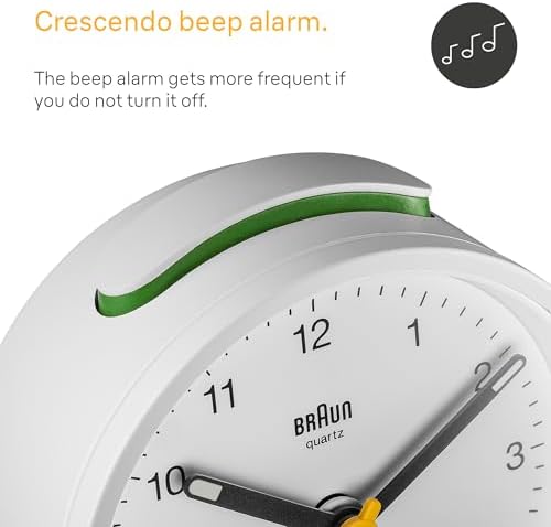 Braun Classic Analogue Alarm Clock with Snooze and Light