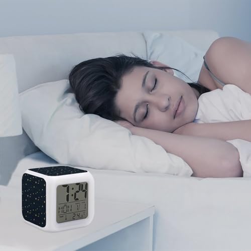 Novastar Digital Alarm Clock with 7 Color Night Light 1