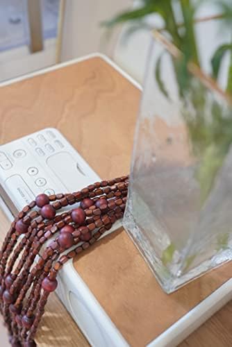 36 Inch x 72 Inch Hippie Boho Wooden Door Beaded Curtain Decor Set