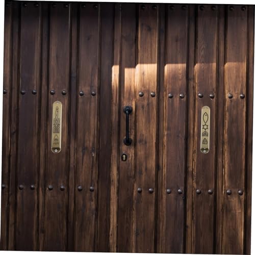 Ipetboom Metal Mezuzah Ornament 2-Piece Set for House Decor