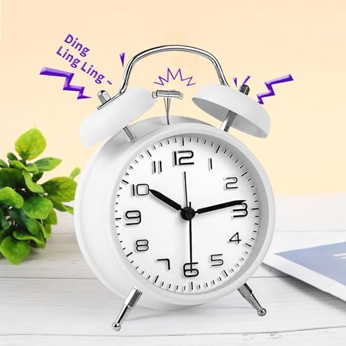 Pxy Loud Alarm Clock Heavy Sleepers 3D Dial Battery Operated
