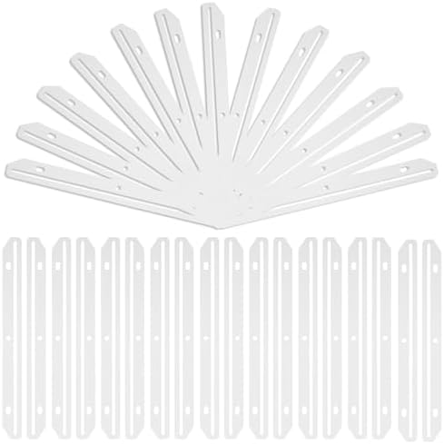 60 Pcs 3 Hole Magazine Holders for Binders 116 Inch Plastic Organizer