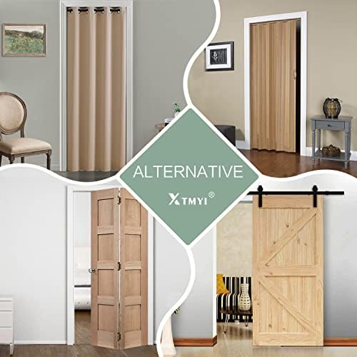 XTMYI 96 Inch Door Curtains Light Grey