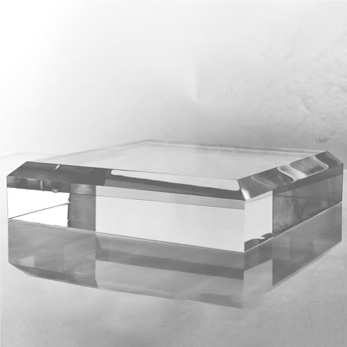 CiaoHER 2in Beveled Acrylic Display Pedestal Stand Riser
