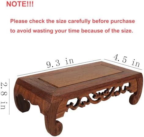 Oriental Furniture Display Stand Wooden Rosewood Base Vase Plant Pedestal