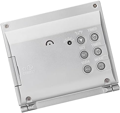 GLOGLOW Multifunctional LED Clock with Weather Monitoring