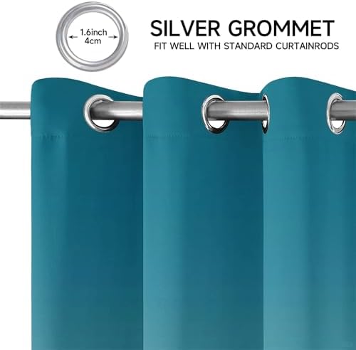 European Doorway Curtains with Grommet 2 Panel Set