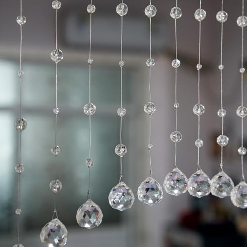 20 Strings Crystal Beaded Curtain for Doorway Divider