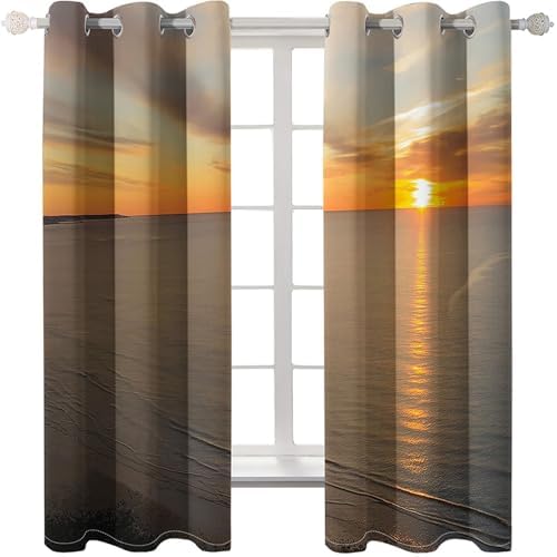 Homxi Blackout Curtains 2 Piece 2 x 38W x 63H In