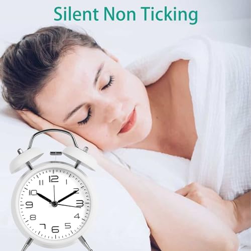 Pxy Loud Alarm Clock Heavy Sleepers 3D Dial Battery Operated