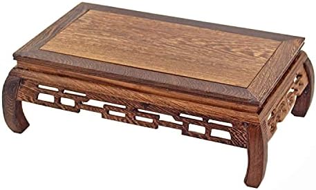 GOLDYWENDY Oriental Style Rosewood Pedestal Stand