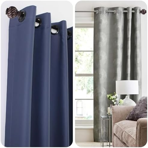 Uxcell Curtain Rod Finials 2Pcs Brown 19mm