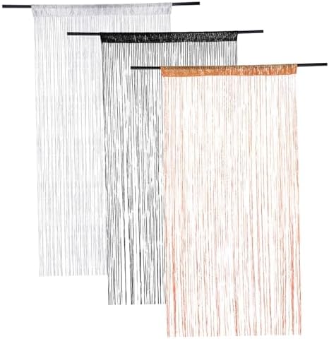 Shiny Beaded Curtain for Doorway and Window Decor