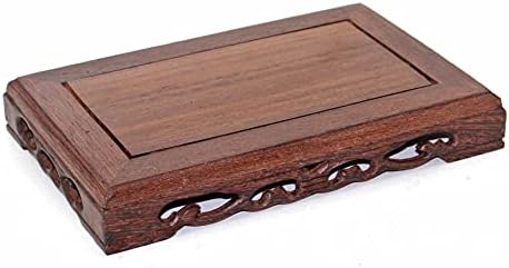 GOLDYWENDY Solid Wood Carved Display Stand Pedestal Vase Fish Tank Base