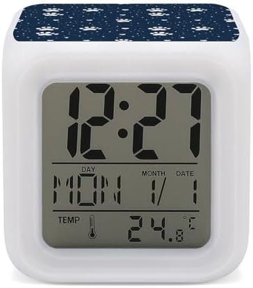 Novastar Digital Alarm Clock with 7 Color Night Light
