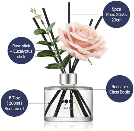 396 St Rose Flower Reed Diffuser Set Vanilla Lavender 67oz