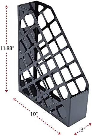 Universal 08118 Recycled Plastic Magazine File Black