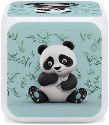 Panda Star 7-Color LED Alarm Clock with Night Light