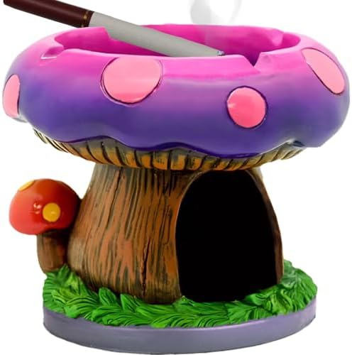 Fantastical Mushroom Ashtray with Storage - Stylish Decor for Smoke Sessions