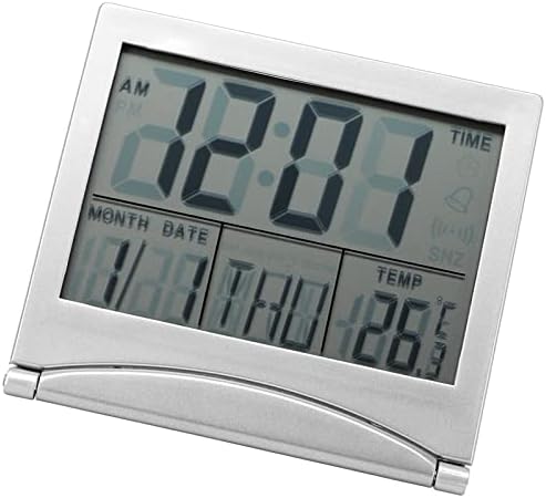 GLOGLOW Multifunctional LED Clock with Weather Monitoring