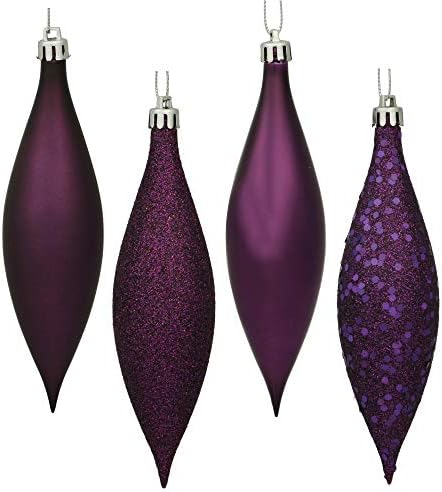 Vickerman N500126 Finial 4 Finish 55 Inch Plum