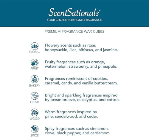 Scentsationals Wax Melts - Zen Fragrance 24 Cubes
