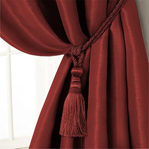 Elrene Home Fashions Amelia Tassel Tieback Red 24 Inches
