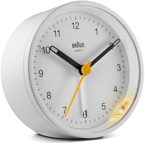 Braun Classic Analogue Alarm Clock with Snooze and Light