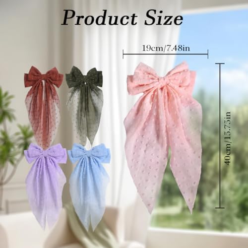 Pink Lace Bow Curtain Tiebacks 2Pcs