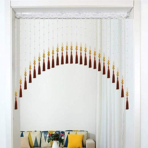Beaded Curtain with Crystal Beads for Door and Window Decoration