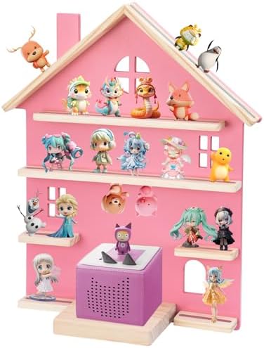 WEIDLUDOR Pink Tonie Storage Shelf for Display and Play