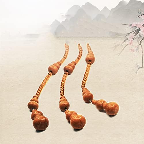 KDDEON Natural Wood Beaded Door Curtain