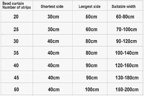 EMYJAY Door Beaded Curtain with Crystal Glass Beads 45 Inch Arched Curtain for Entryways and Windows Rojo Color