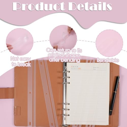 100 Pcs 3 Hole Magazine Holders for Binders
