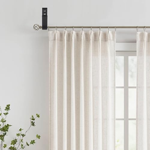 OCIOLI Modern Black Curtain Tiebacks 2 Pack