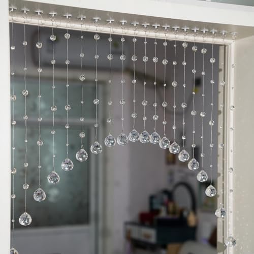 20 Strings Crystal Beaded Curtain for Doorway Divider