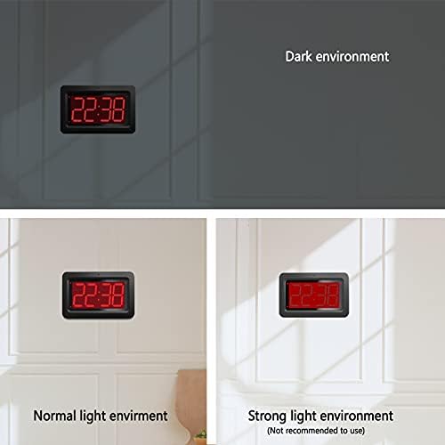 EUTUKEY 8 LED Digital Wall Alarm Clock