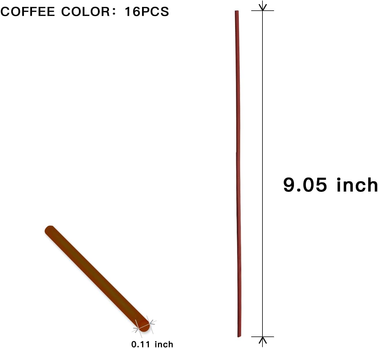 MysticHome 16PCS Natural Reed Diffuser Sticks - Strong Scent for Large Rooms Bathroom Bedroom