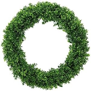 Nearly Natural 20in Artificial Boxwood Wreath