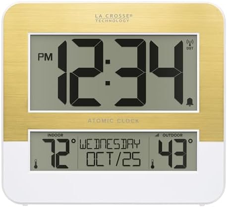 La Crosse Technology L73859 Two-Tone Atomic Digital Clock with Temperature 1