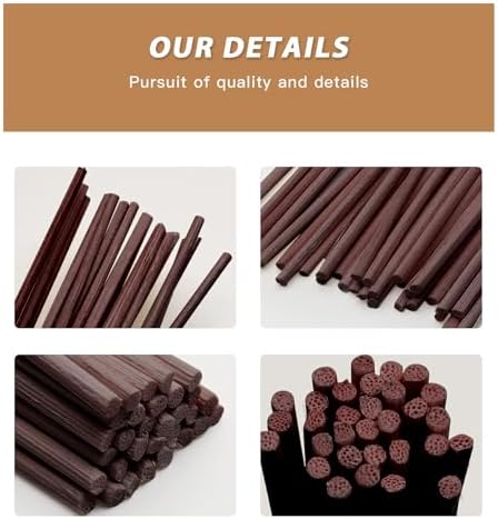 MysticHome 16PCS Natural Reed Diffuser Sticks - Strong Scent for Large Rooms Bathroom Bedroom