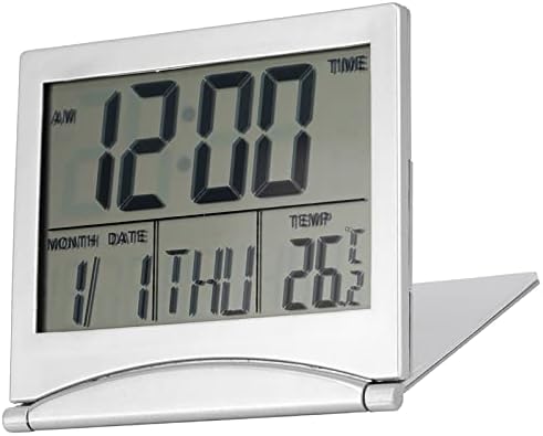 GLOGLOW Multifunctional LED Clock with Weather Monitoring