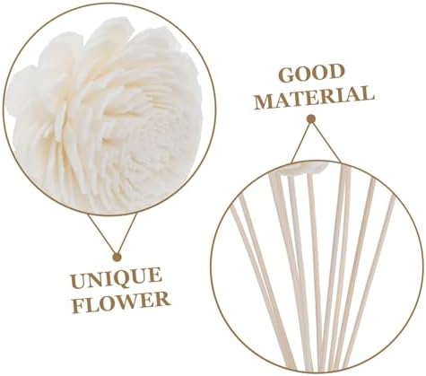 Vaguelly 10pcs Tiny Fake Flower Diffuser Sticks for Home Office Decor
