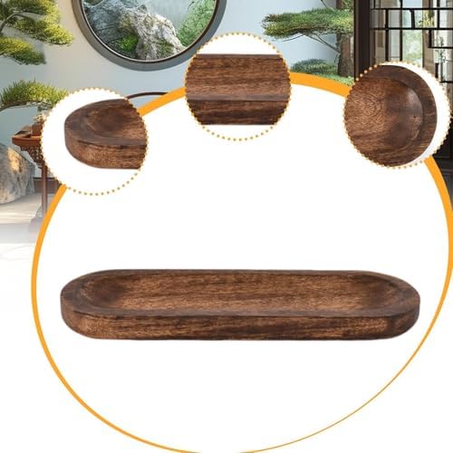 Hand Carved Wooden Burner Holder Ash Tray for Home Decor